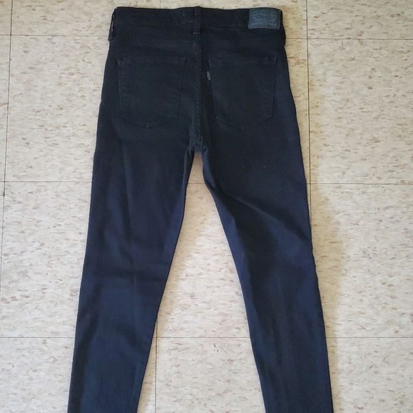 Levi's Premium 720 High Rise Super Skinny Black Jeans - Picture 4 of 7